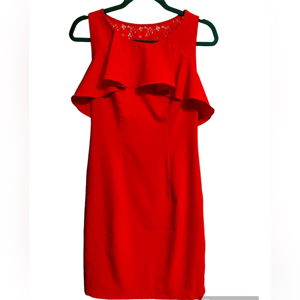 Bisou Bisou Red Coral Dress size 4